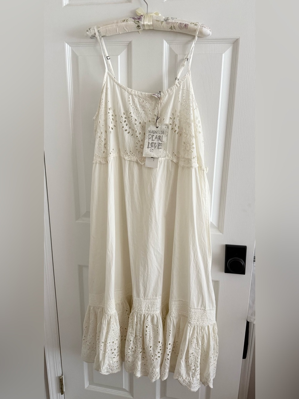 Magnolia Pearl White Eyelet Lula Style Tank Dress - Picture 7 of 12